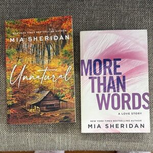 Mia Sheridan Book Set - Unnatural and More Than Words